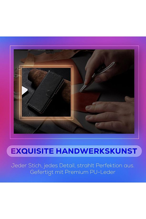 Samsung Galaxy A55 Kılıf Kartvizitli Cüzdanlı 360 Tam Kaplar Deri Dokulu Kapak Stand Cüzdan Kapaklı - 5