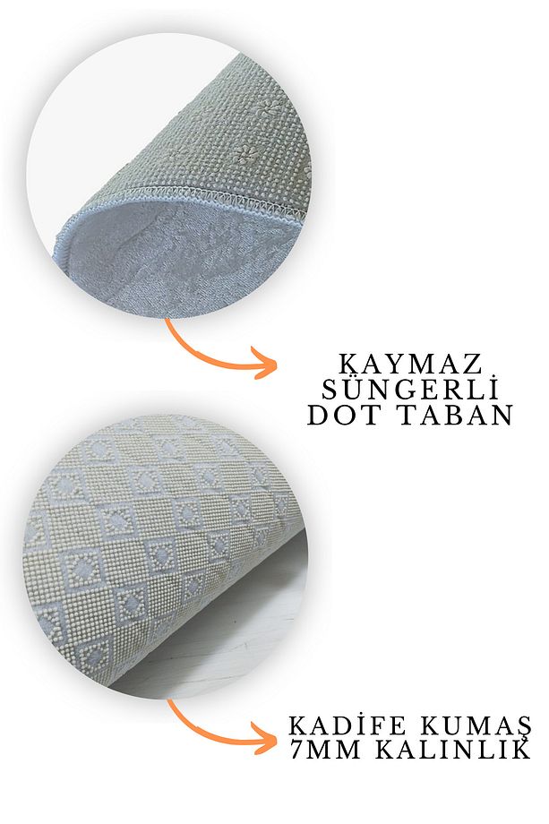 Modern Kilim Makinede Yıkanabilir Halı Kaymaz Taban Kilim Dot Tabanlı Salon Halısı 5226d - 4