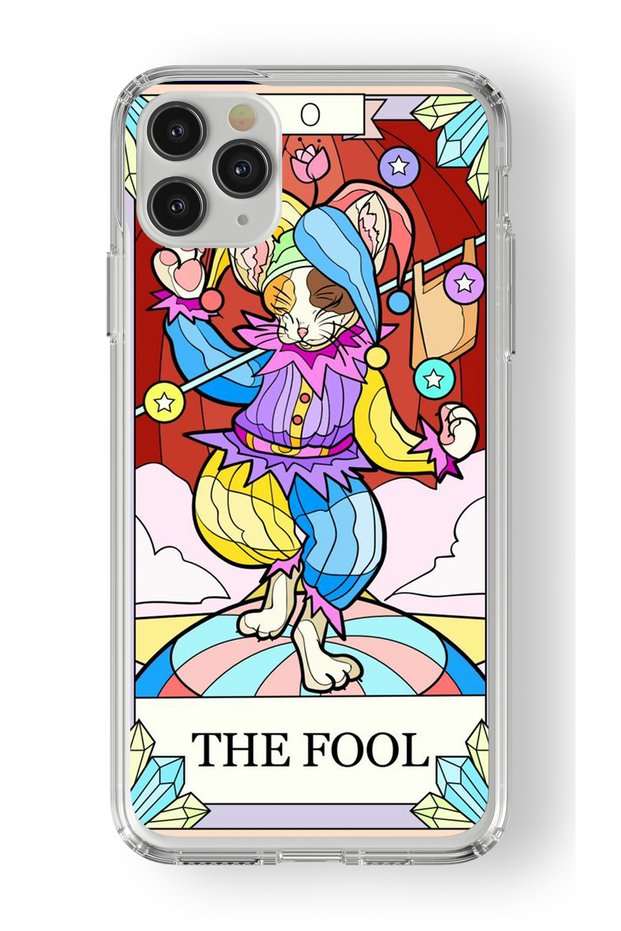 حافظة شفافة مطبوعة بتصميم The Fool متوافقة مع هاتف Iphone 11 Pro Max
