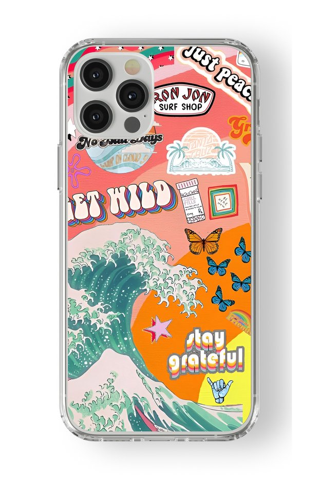 حافظة شفافة مطبوعة بتصميم Stay Grateful متوافقة مع هاتف iPhone 14 Pro Max