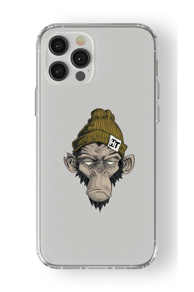 حافظة شفافة مطبوعة بتصميم NFT متوافقة مع هاتف iPhone 13 Pro Max
