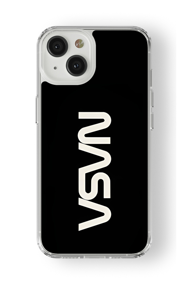 حافظة شفافة مطبوعة بتصميم ناسا متوافقة مع هاتف iPhone 13 Mini