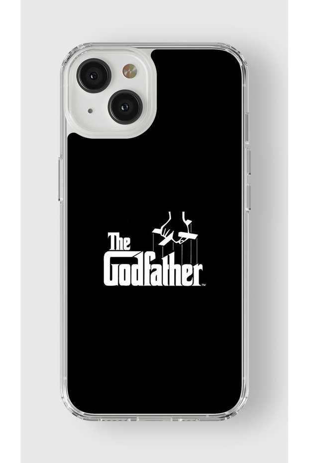 حافظة شفافة مطبوعة بتصميم العراب متوافقة مع هاتف Iphone 15 Plus