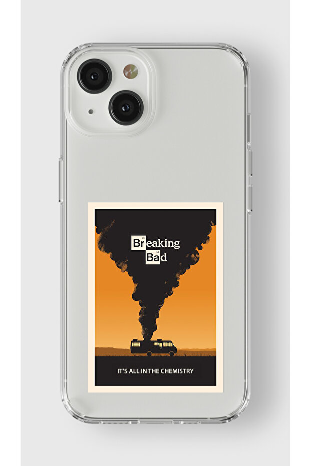 حافظة شفافة مطبوعة بتصميم Breaking Bad متوافقة مع هاتف iPhone 13 - 1