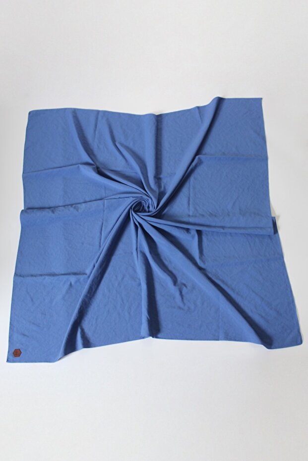 100x100 Cotton Jazz Scarf Blue