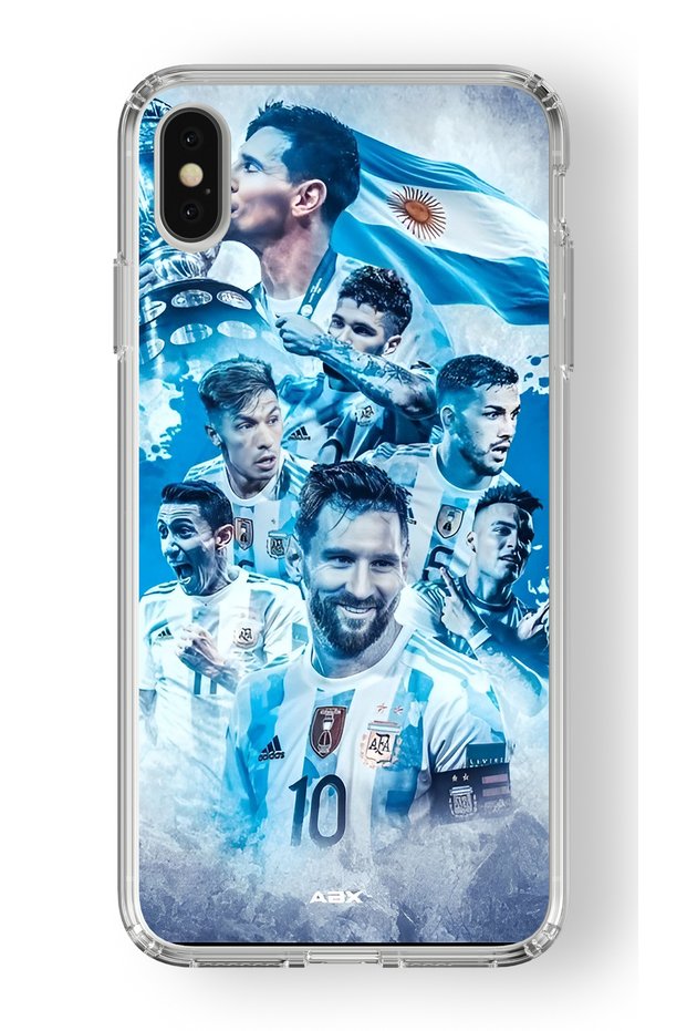 حافظة شفافة مطبوعة بتصميم ميسي متوافقة مع هاتف Iphone Xs Max