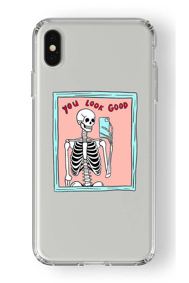 حافظة شفافة مطبوعة بتصميم جيد متوافقة مع هاتف Iphone X وXs