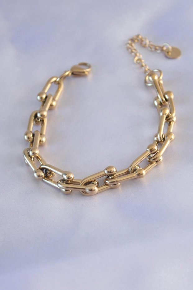 Trend Fashion Store Steel Gold Color Tiffany Model Women's Bracelet