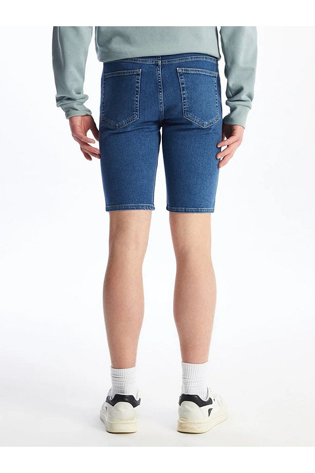 LCW Jeans Slim Fit Erkek Jean Şort - 4