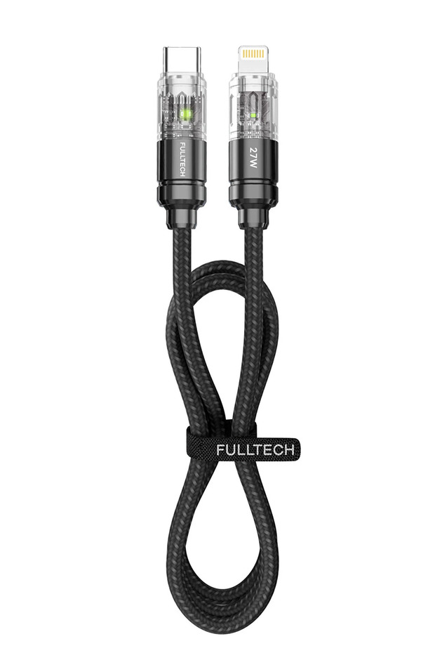 FC33 Type-C to Lightning 27W/3A TRANSPARENT 1.2M KABLO - 2