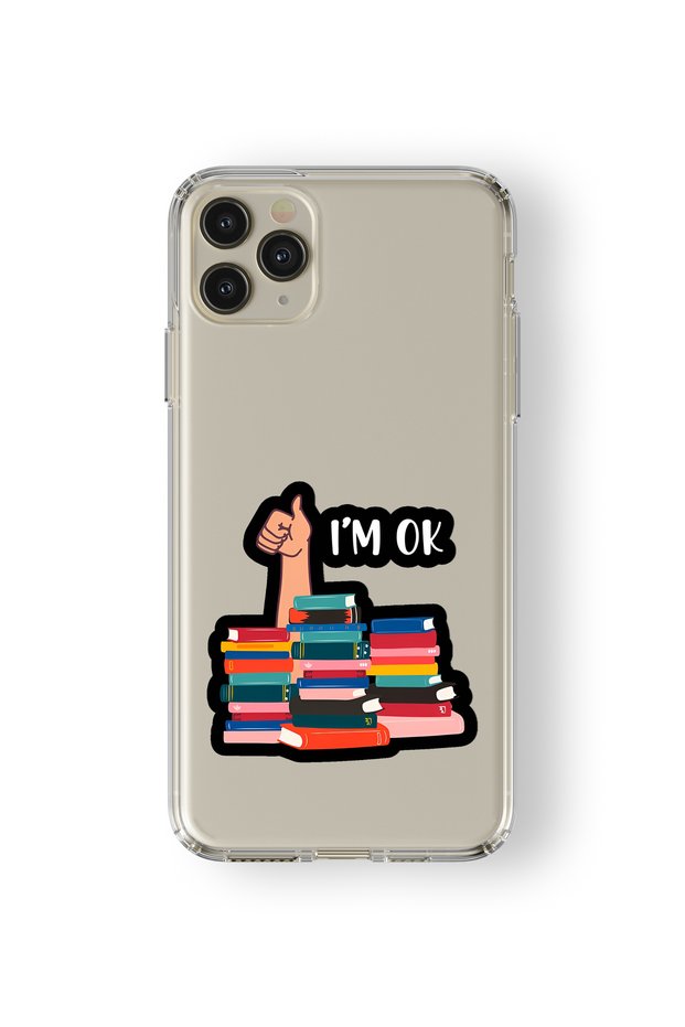 حافظة شفافة مطبوعة بتصميم I'm Good متوافقة مع هاتف iPhone 11 Pro