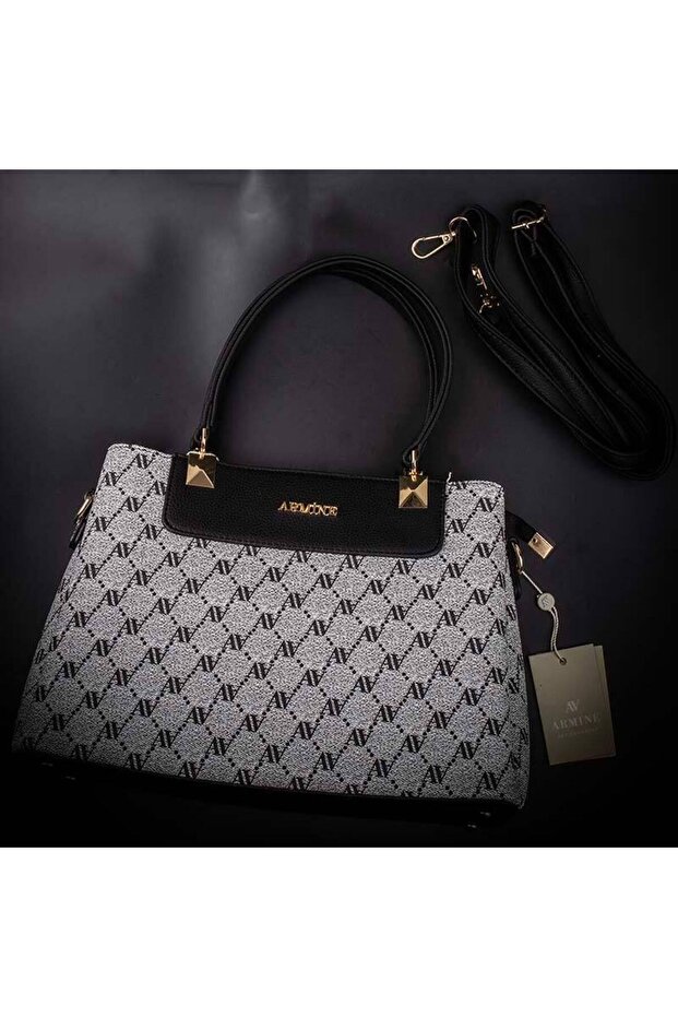 206 حقيبة رمادية منقط - 1