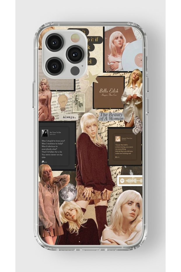 حافظة شفافة مطبوعة بتصميم ملصقة متوافقة مع هاتف Iphone 13 Pro Max