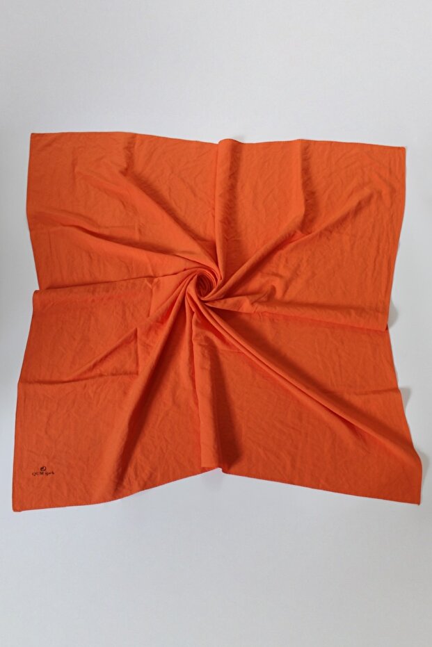 100x100 Cotton Jazz Scarf Orange