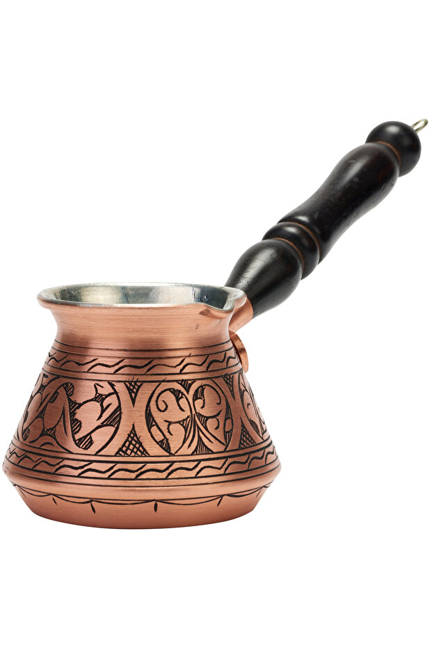 Copper Coffee Pot With Pure Copper Hand Work Turkish Coffee Espresso Milk Heat Herb Tea Brewing Coffee Pot