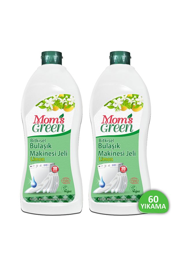 2'li Set Bitkisel Bulaşık Makinesi Jeli (750 ml X 2 )- Limon - 1