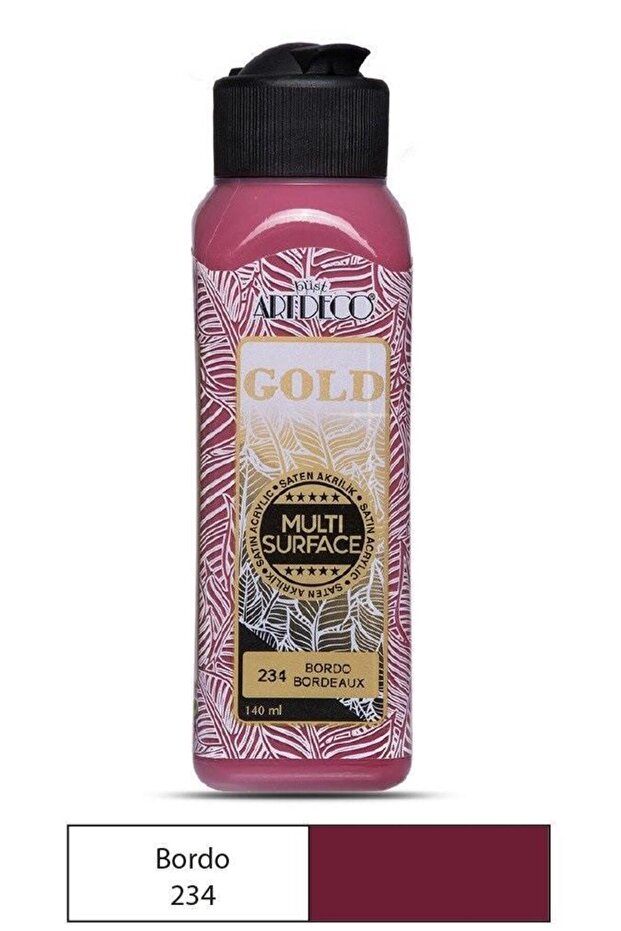 Gold Multi-surface Akrilik Boya 140ml Bordo 234 - 1