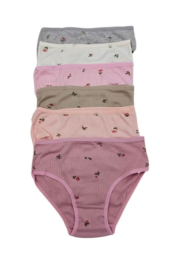 Quality Ribbed Girl's Slip Set of 6