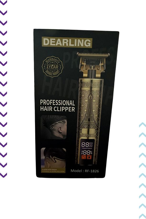 1-2 Saat Professional Hair Clipper Profesyonel Traş Makinası 1 Yıl Yok Islak ve Kuru Yok 1-3 Kablol - 4