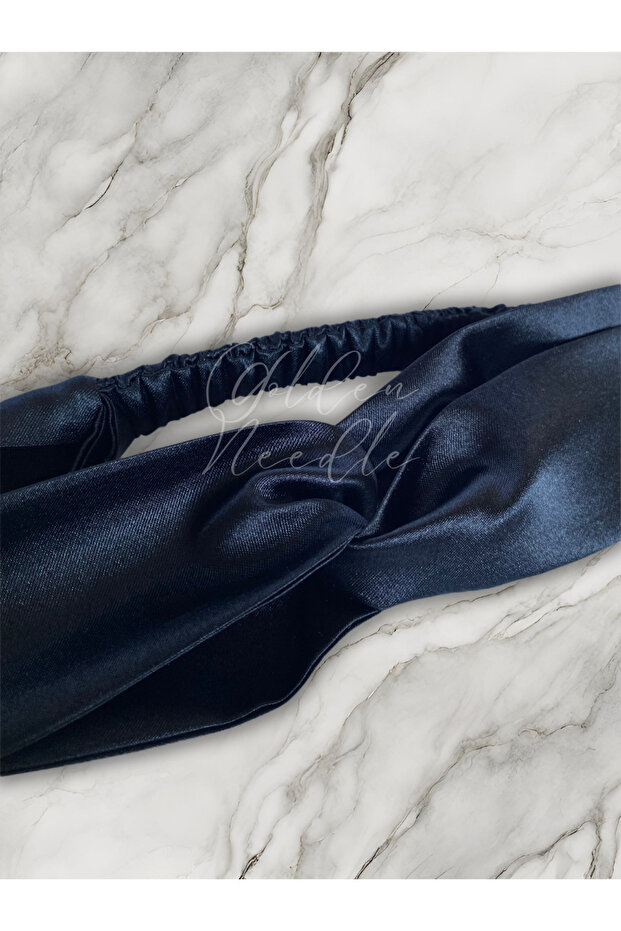 Black Satin Hair Bandana