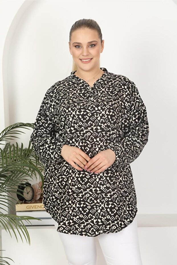 Woven viscose soft comfortable patterned tunic - 1