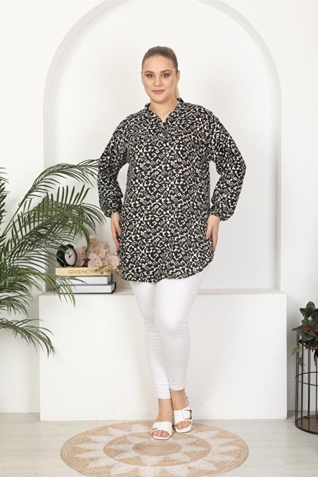Woven viscose soft comfortable patterned tunic - 5