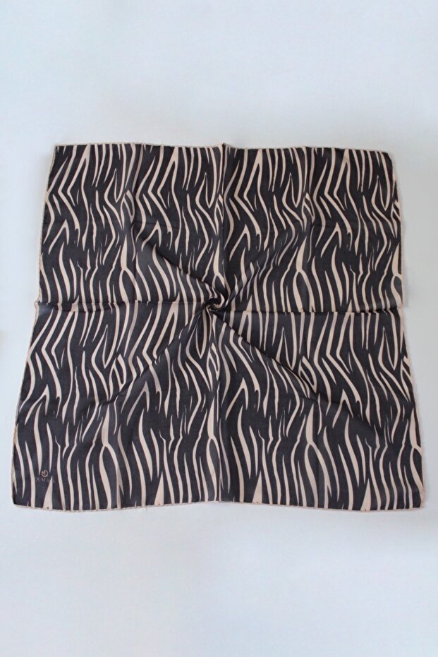 Zen Patterned Soft Scarf Latte - 1