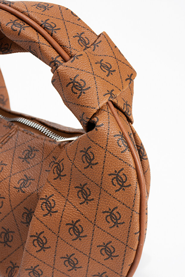 حقيبة يد كلاسيكية مطبوعة بتصميم أنيق - 5