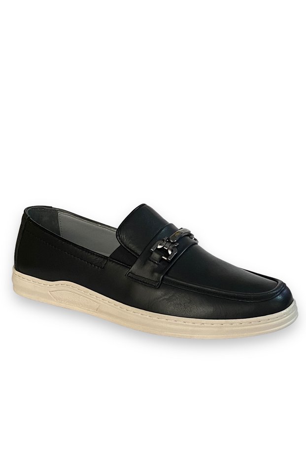 191074 Genuine Leather Daily Laceless Lightweight Men's Casual Shoes