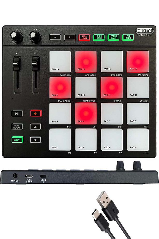 İmpressive Paket-5 Stüdyo Ekipmanları Seti (Monitör Mikrofon Ses Kartı Kulaklık Midi Klavye) - 5