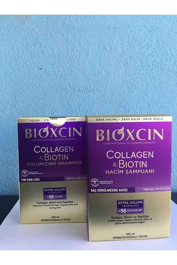 Bıoxcın Collagen Bıotın Hacim Şampuan 2'li Set - 1