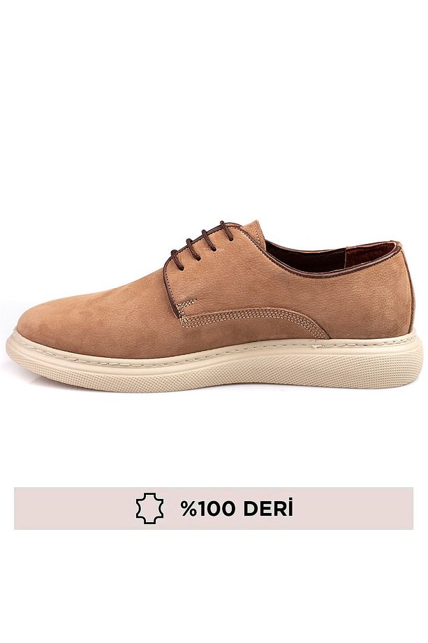 %100 Nubuk Deri, Yüksek Tabanlı, Erkek Ayakkabı - 5