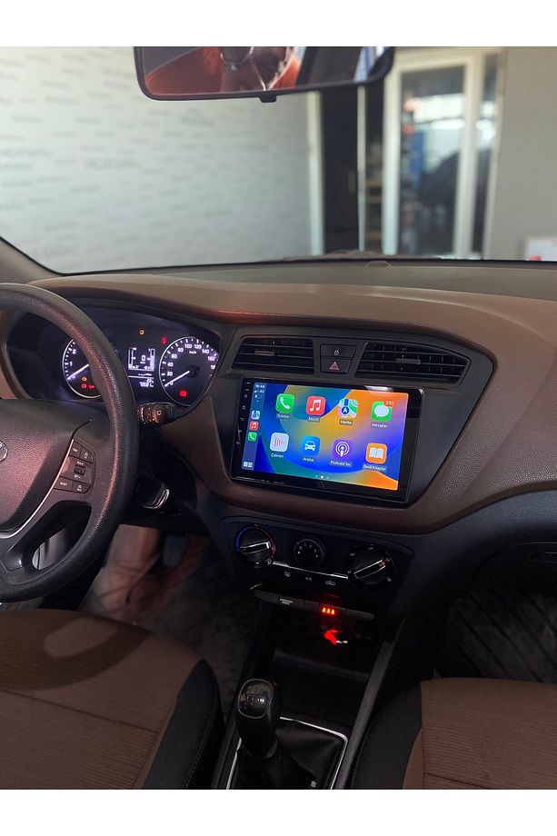 HYUNDAI I20 2014-17 ANDROID MULTİMEDYA GERÇEK 2/32 KABLOSUZ CARPLAY ANDROID AUTO GERİ GÖRÜŞ KAMERALI - 1
