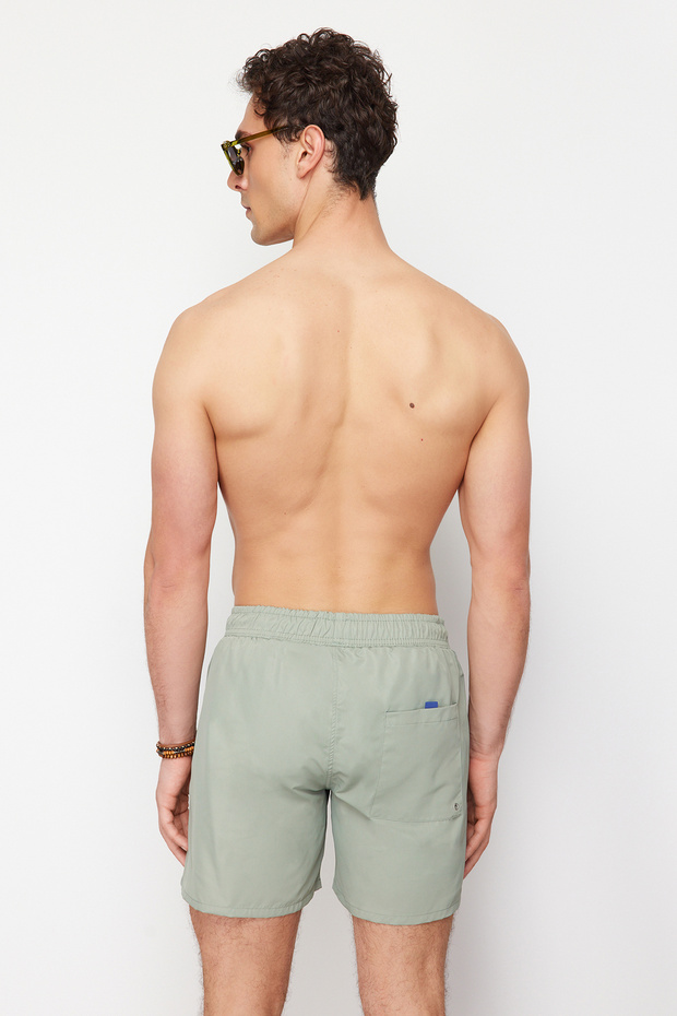 Açık Haki Basic Standart Boy Mayo Deniz Şortu TMNSS20DS0023 - 5