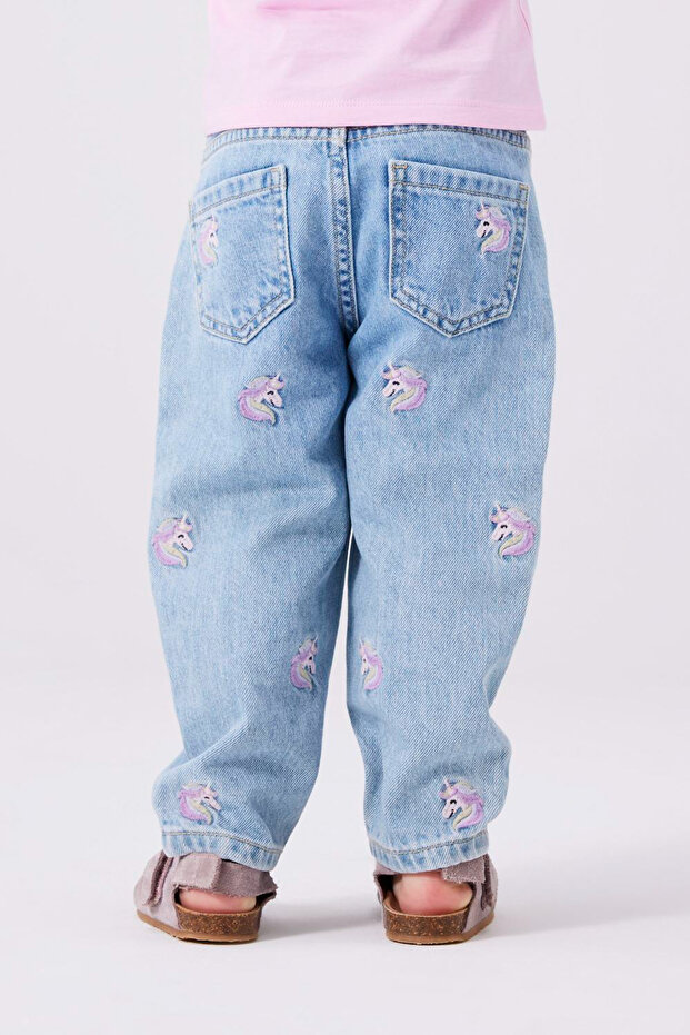 NMFBELLA MOM EMB JEANS 3285-BE R