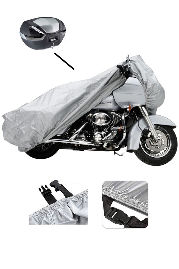 Kymco Activ 110 GRAY Motorcycle Tarpaulin Rear Bag Compatible
