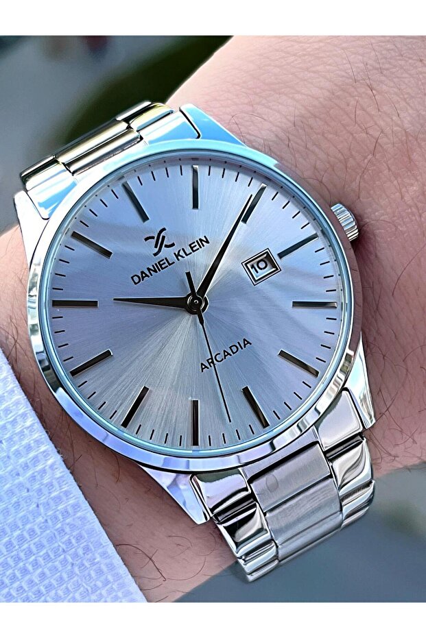 Steel Cord Calendar Dial 3 Atm Water Resistant Men's Wrist Watch EDK.1.13567-4