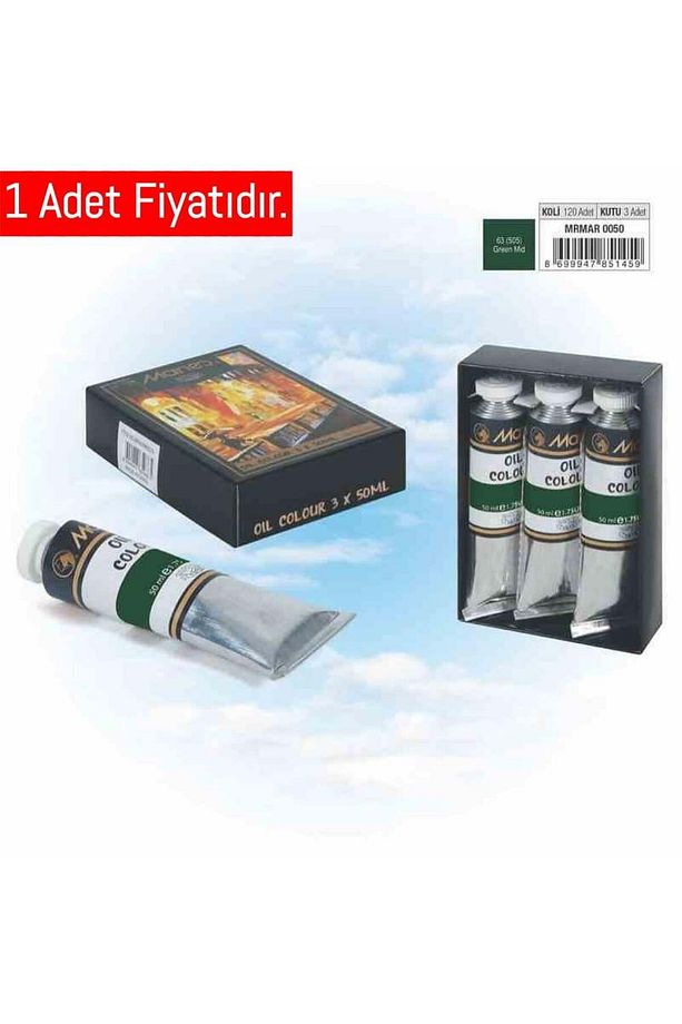 Yağlı Boya 50 ml E1384-no:505 Green Mid (1 ADET) - 1