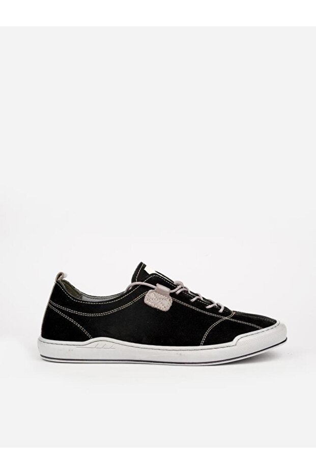 191200 Genuine Leather Black Nubuck Men's Casual Shoes