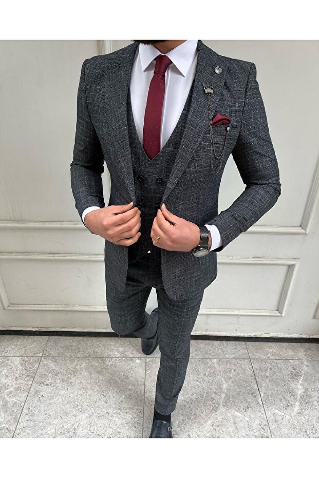 Slim Fit Vest Suit