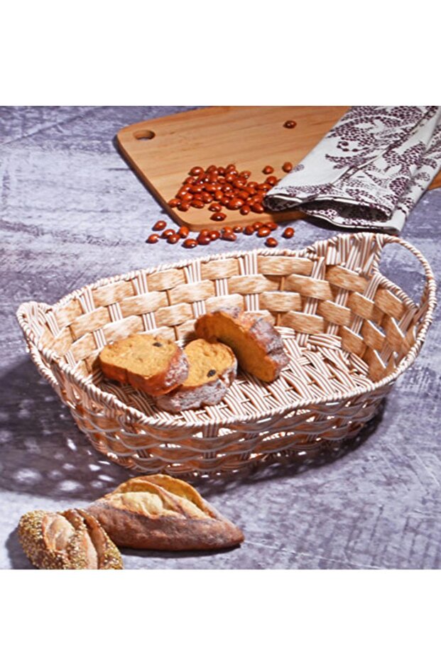 Rattan Bread Basket Oval 35.5*24.5cm