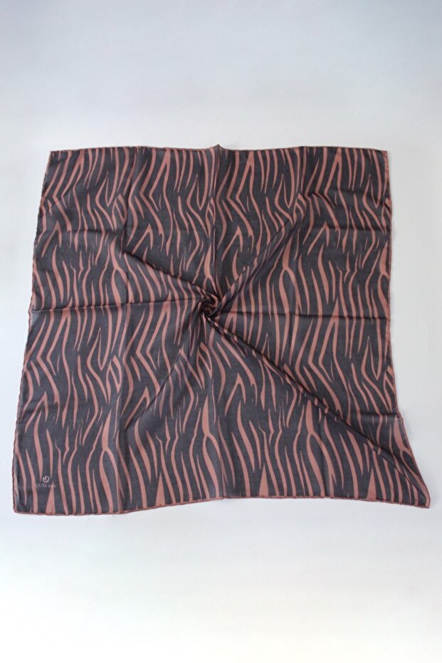 Zen Patterned Soft Scarf Copper - 1