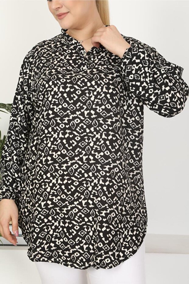 Woven viscose soft comfortable patterned tunic - 3