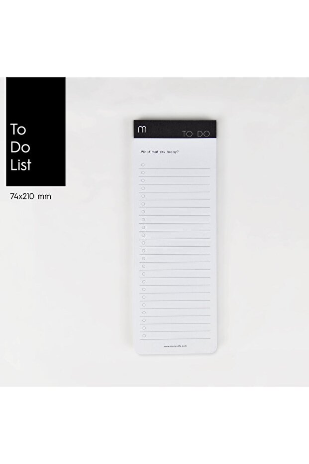 Munu Planner - Black & White To Do List (YAPILACAKLAR LİSTESİ) - 2