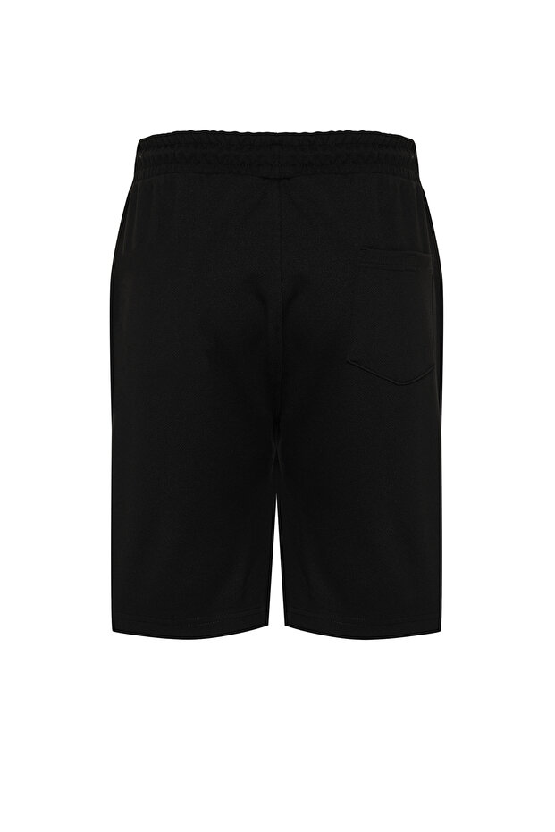 Siyah Regular/Normal Kesim Şort & Bermuda TMNSS24SR00069 - 8
