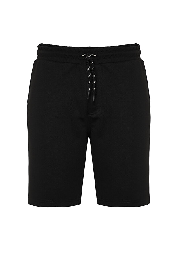 Siyah Regular/Normal Kesim Şort & Bermuda TMNSS24SR00069 - 7