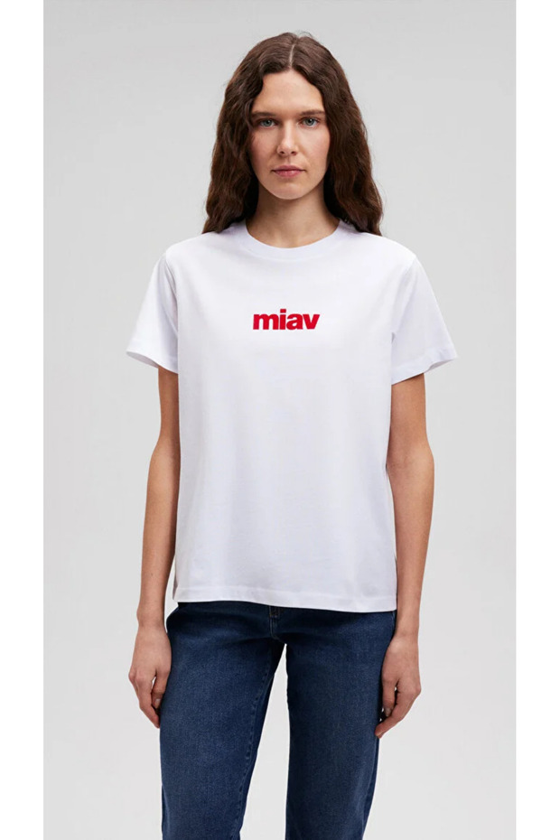 Miav Baskılı Tişört - 4