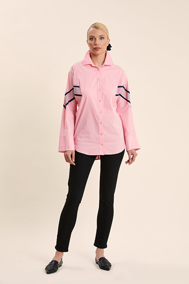 Çizgi Detaylı Tunik - 1