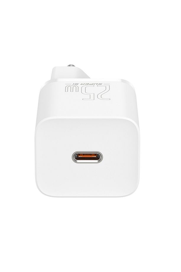 Super Si 1c 25w Hızlı Şarj Adaptörü 3a Type-c To Type-c 1m Şarj Kablosu Beyaz - 2