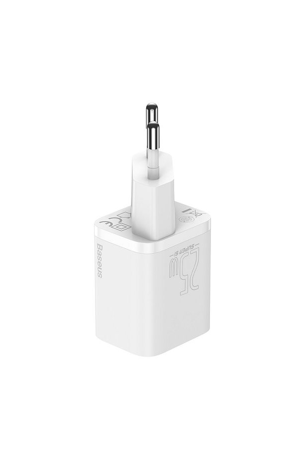 Super Si 1c 25w Hızlı Şarj Adaptörü 3a Type-c To Type-c 1m Şarj Kablosu Beyaz - 3